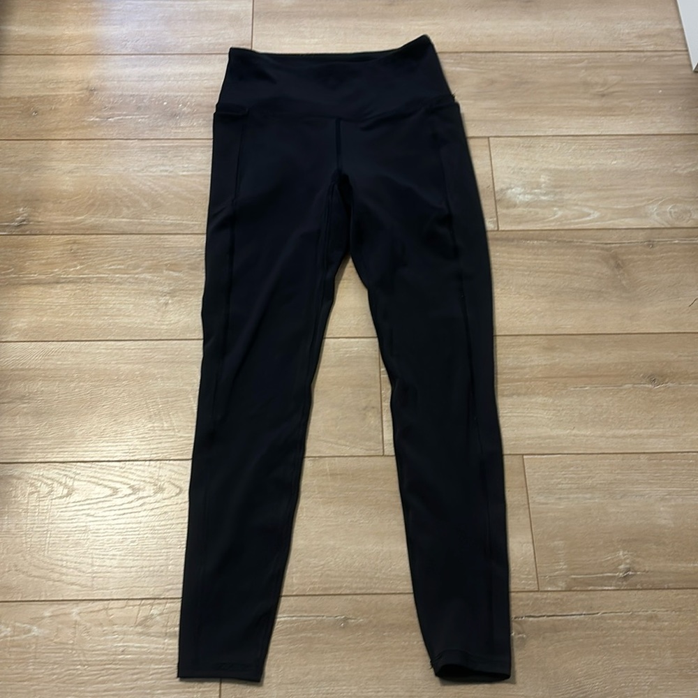 Spyder Active Black Leggings with Side Pockets Size Small NWT